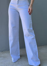 Load image into Gallery viewer, White & Rhinestone Denim