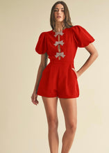 Load image into Gallery viewer, Red Jewel Romper