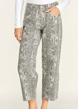 Load image into Gallery viewer, Snake Print Barrel Jeans