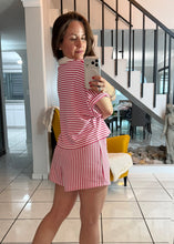 Load image into Gallery viewer, Hot Pink Striped Lounge Set