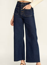 Load image into Gallery viewer, Button Front Wide Denim