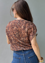Load image into Gallery viewer, Metallic Leopard Blouse