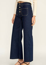 Load image into Gallery viewer, Button Front Wide Denim