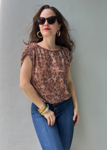 Load image into Gallery viewer, Metallic Leopard Blouse
