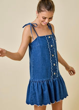 Load image into Gallery viewer, Denim Mini Dress