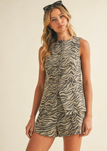 Load image into Gallery viewer, Zebra Denim Vest Set