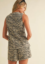 Load image into Gallery viewer, Zebra Denim Vest Set