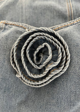 Load image into Gallery viewer, Rosette Denim Dress
