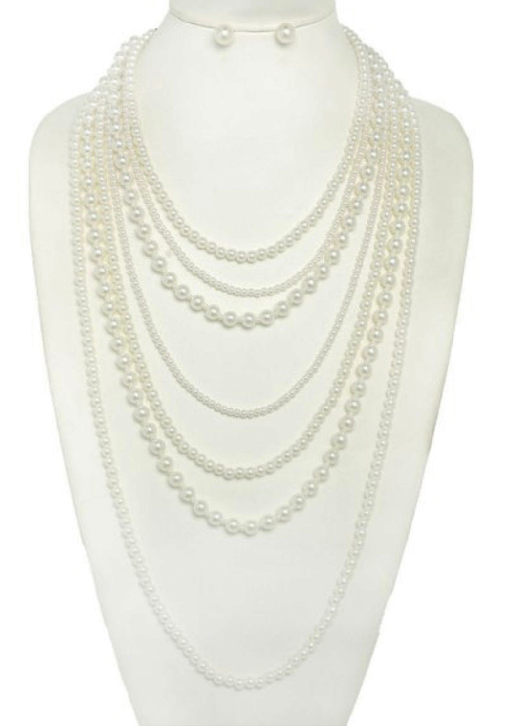 Multi Strand Pearl Necklace