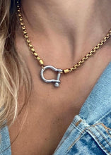 Load image into Gallery viewer, Carabiner Necklace Box Chain
