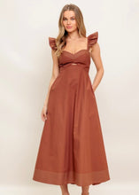 Load image into Gallery viewer, Cognac Midi Dress
