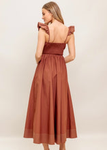 Load image into Gallery viewer, Cognac Midi Dress
