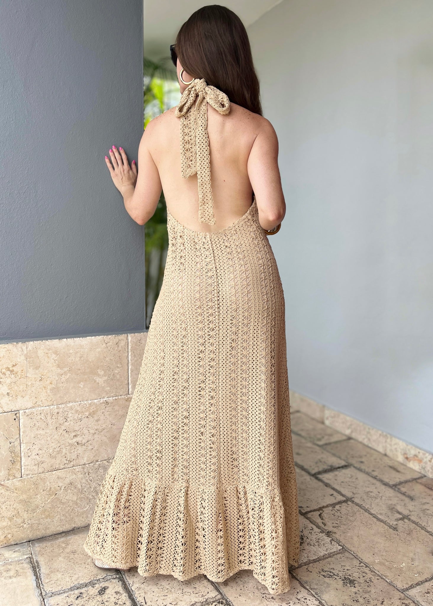Crochet Maxi Dress Moon Boutique Crochet Maxi Dress Moon Boutique