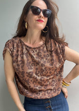 Load image into Gallery viewer, Metallic Leopard Blouse
