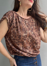 Load image into Gallery viewer, Metallic Leopard Blouse
