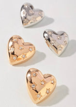 Load image into Gallery viewer, Heart Stud Earrings
