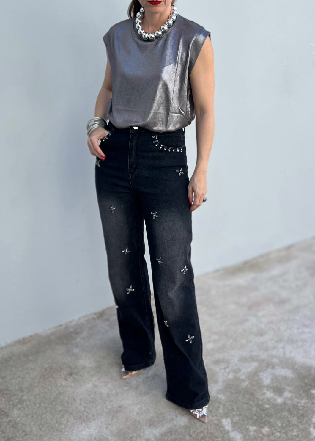 Glam Black Denim