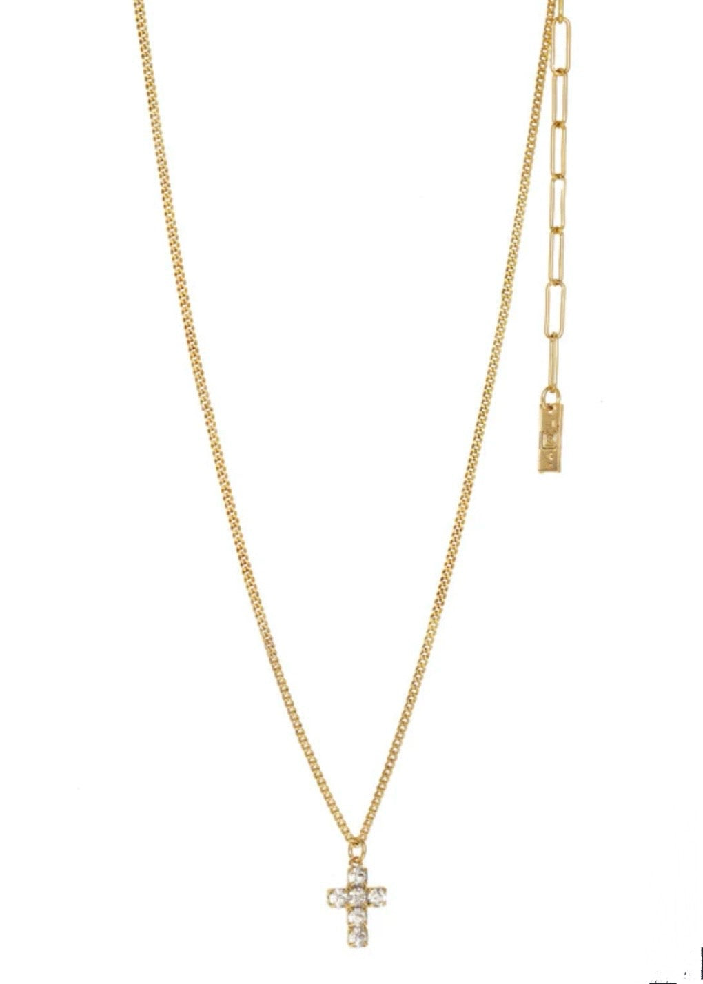 Single Mini Cross Necklace