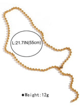 Load image into Gallery viewer, Bead Chain Statement Necklace
