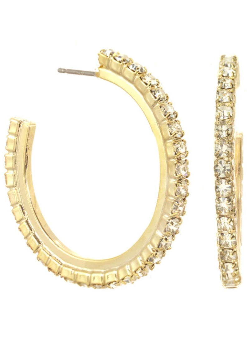 Slim Hoops In Clear