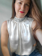 Load image into Gallery viewer, Jewel Satin Top
